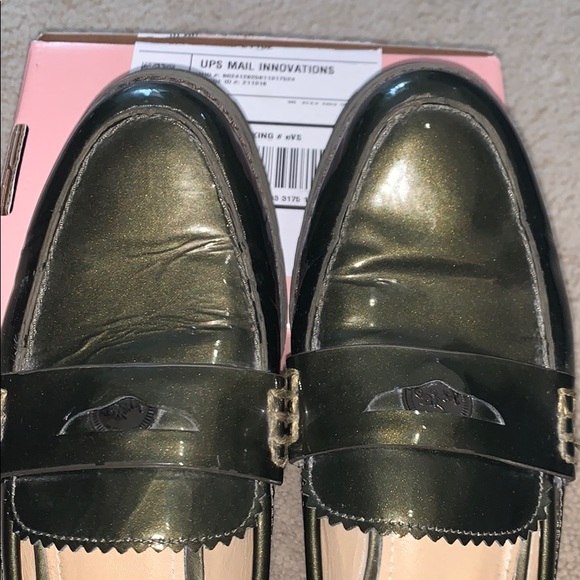 Coach Peyton Olive Green Penny Loafers. EUC 8.5 - Picture 5 of 9